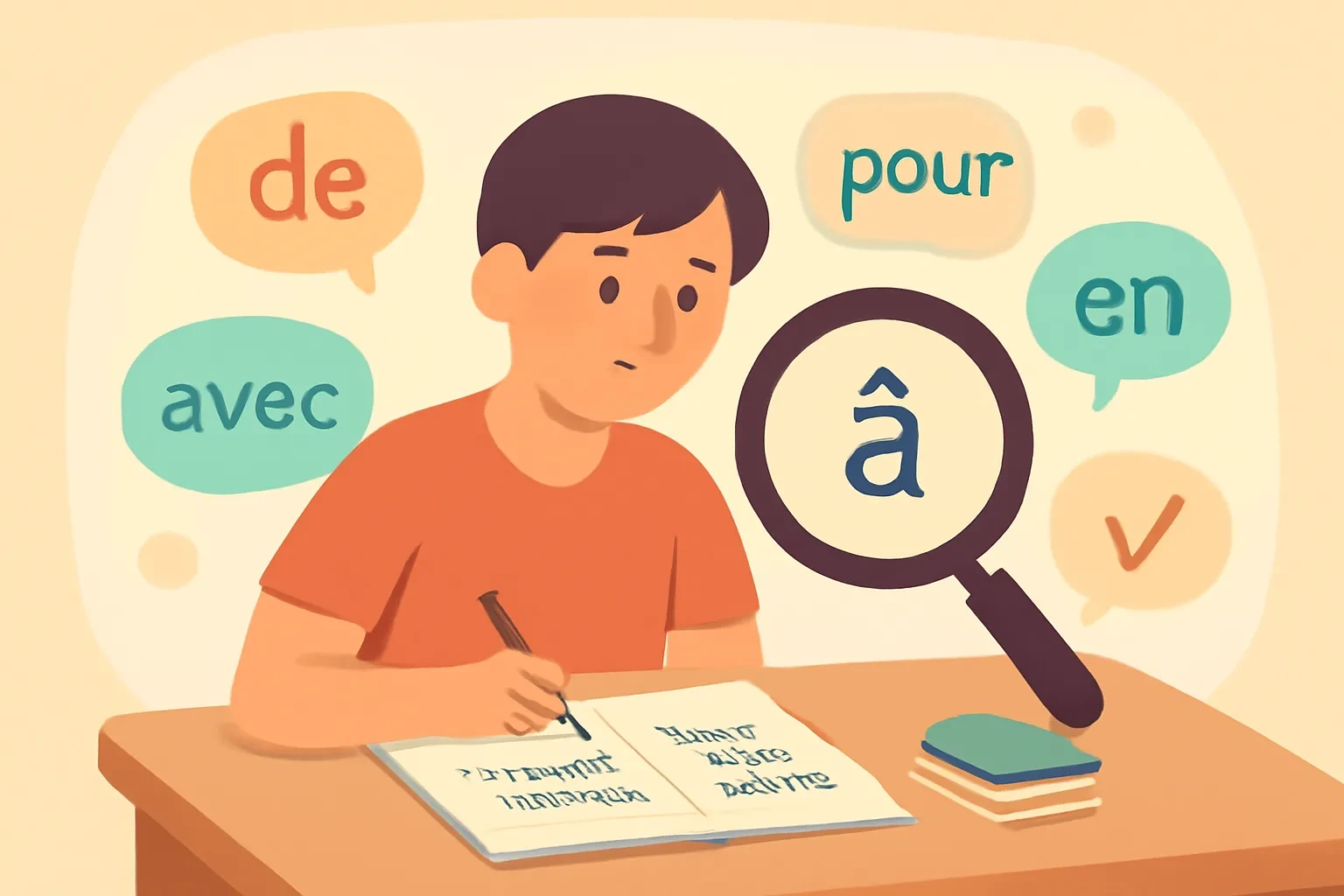 Động từ phải kết hợp với giới từ nào: học từng cặp để nói đúng tiếng Pháp