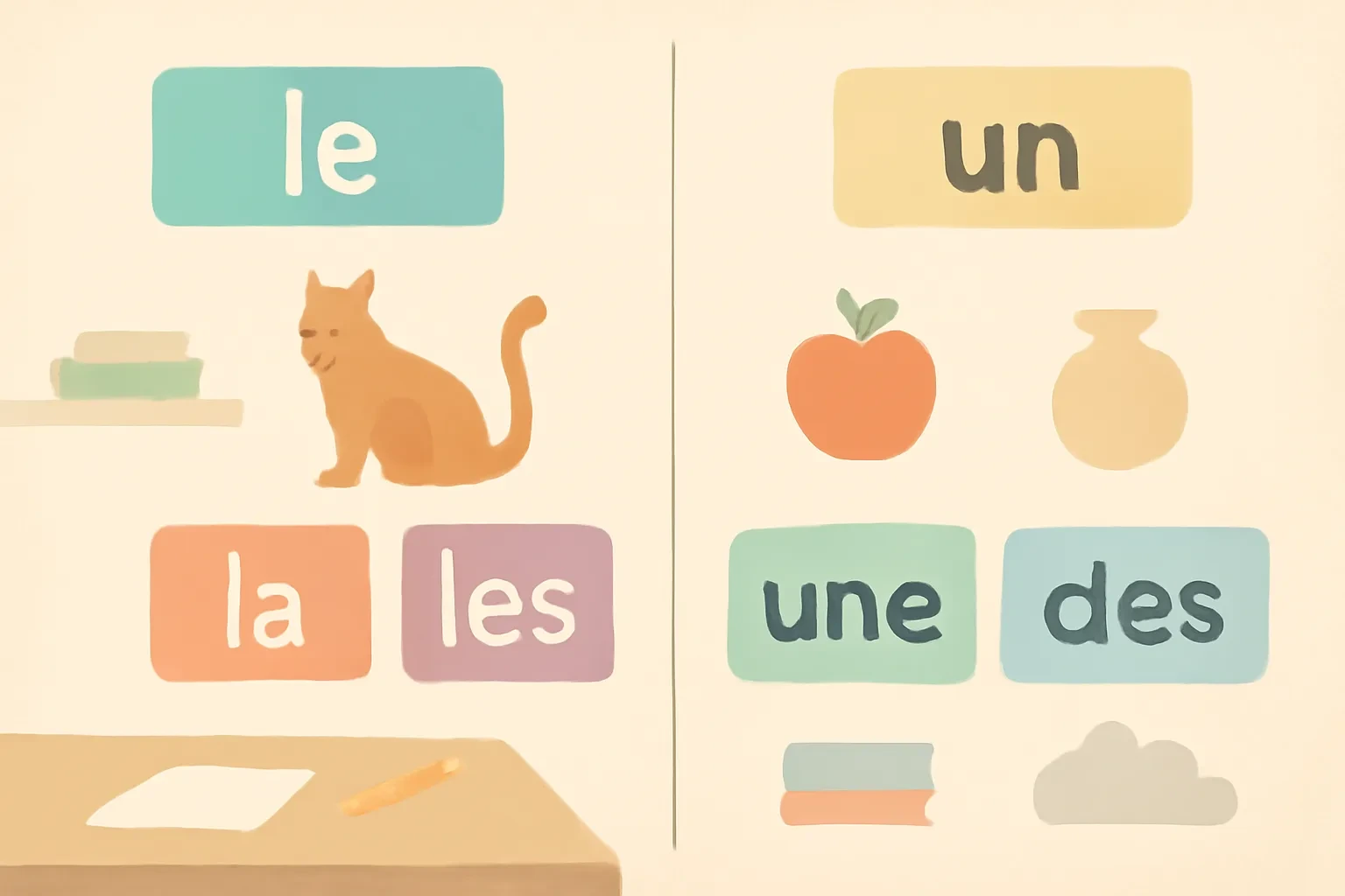 Mạo từ tiếng Pháp: cách dùng le, la, les để nói đúng ngữ pháp